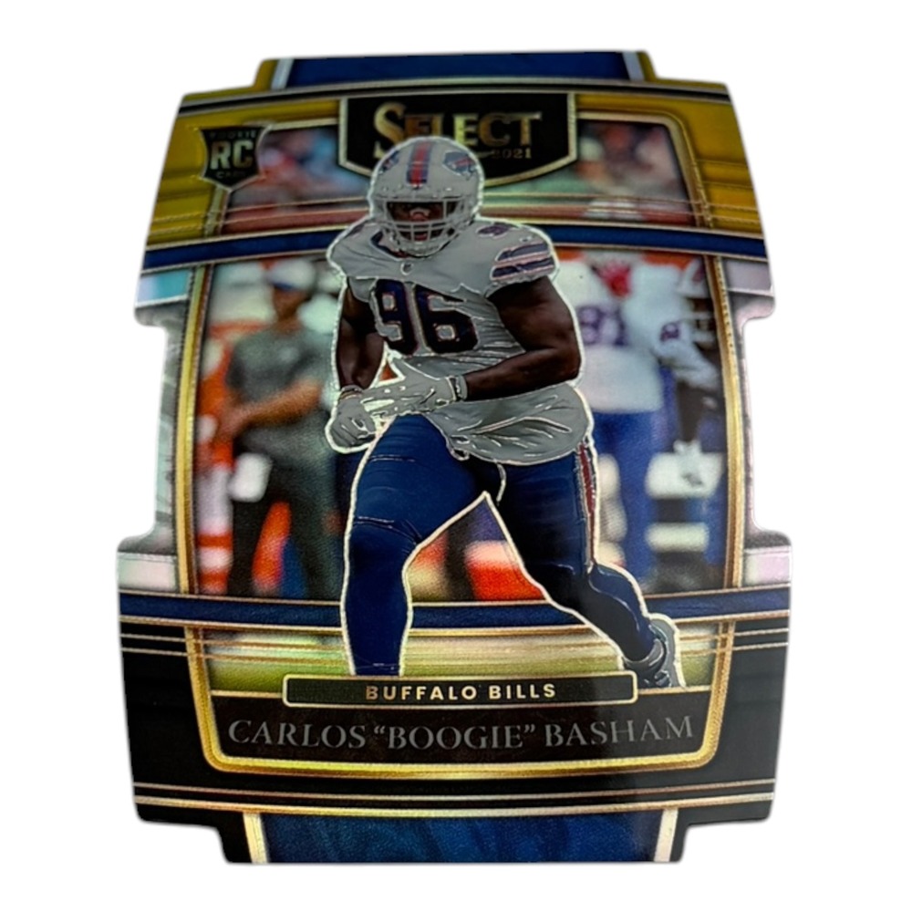 2021‎ Panini Select Carlos Boogie Basham Buffalo Bills RC Die-Cut Prizm No 92
